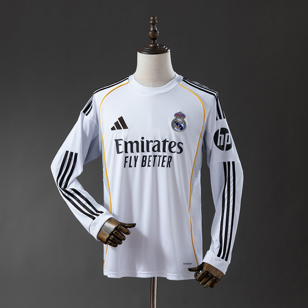Real Madrid Principal 25/26 - Versão Manga Cumprida