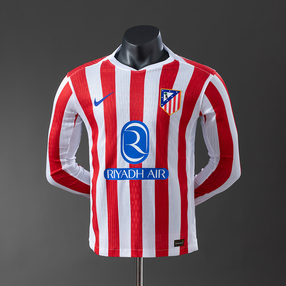 Atlético Madrid Principal 25/26 - Versão Player Manga Cumprida