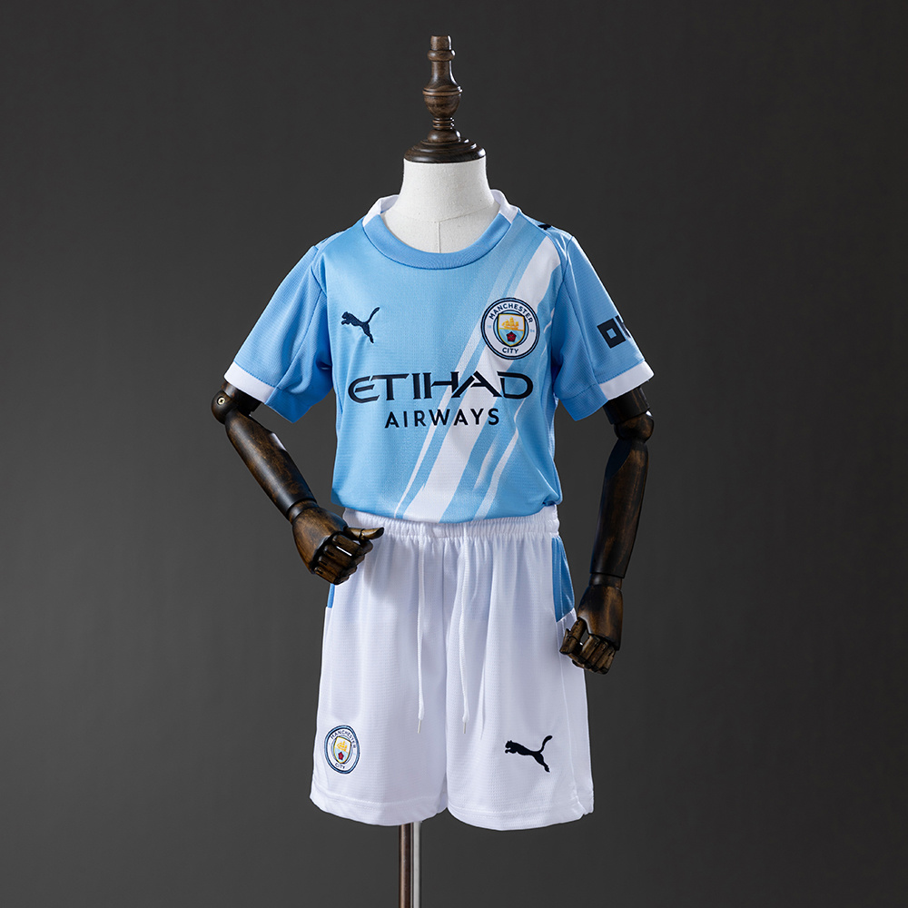 Manchester City Kit Criança Principal 25/26