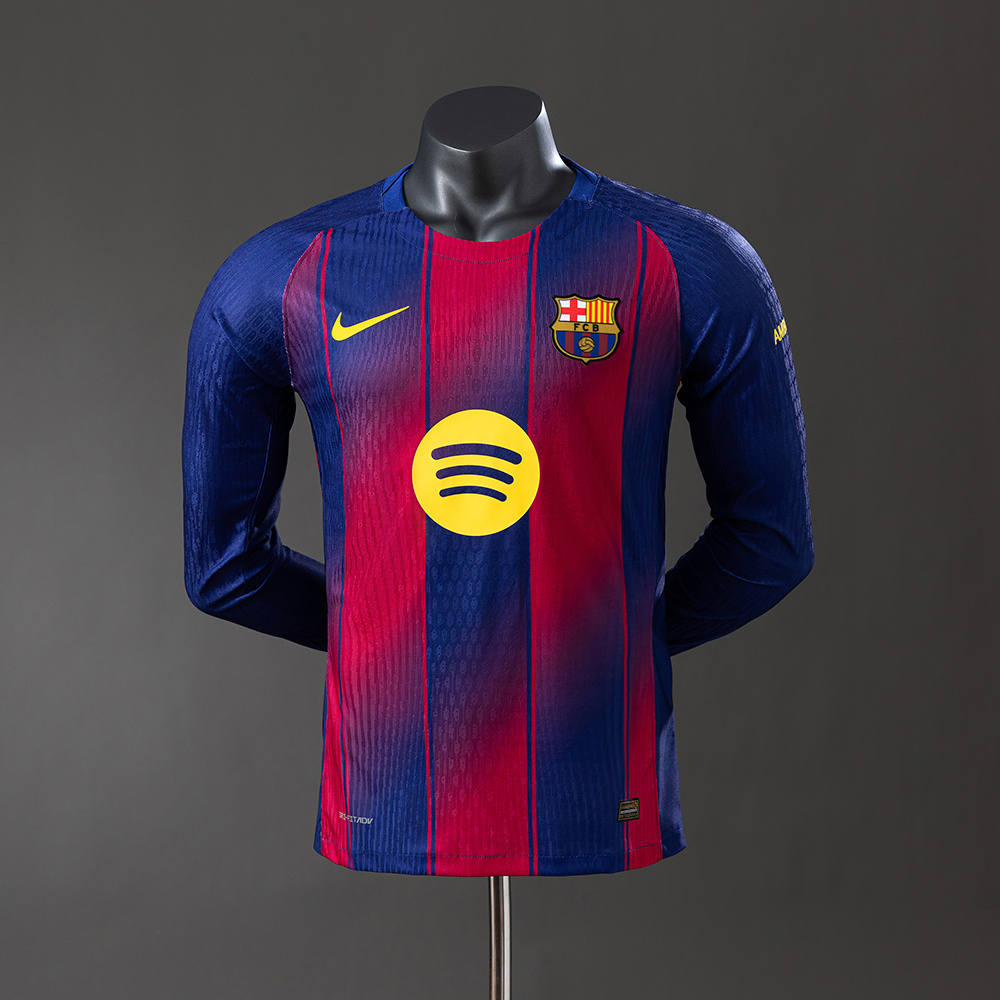 Barcelona Principal 25/26 Player - Versão Manga Cumprida