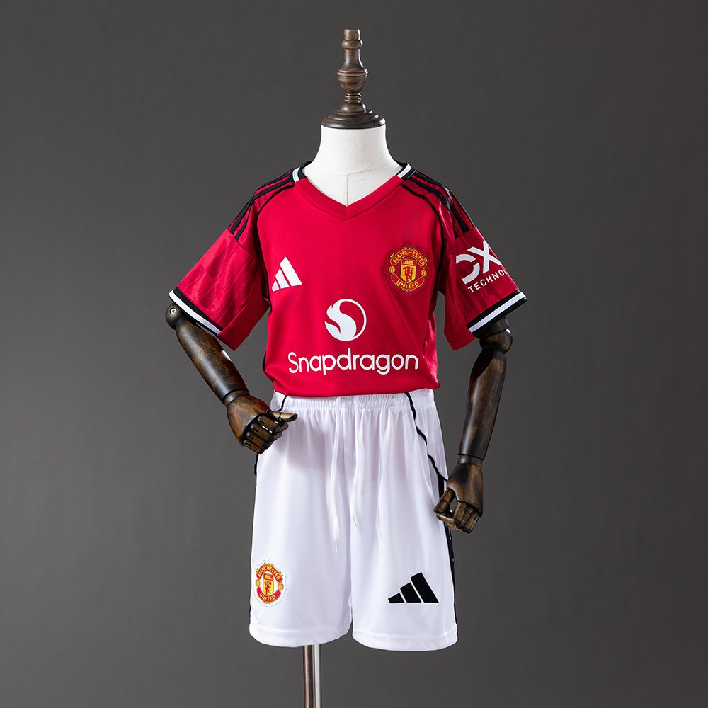 Manchester United Kit Criança Principal 25/26